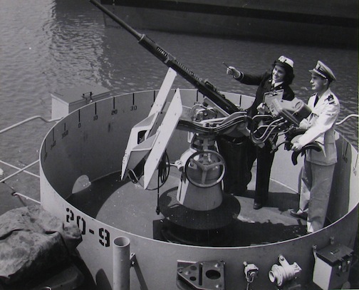 WAVE checking 20mm gun.